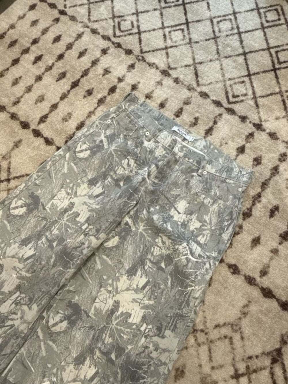 Refrain Los Angeles Camo Print Wide Leg Pants Size 11/30